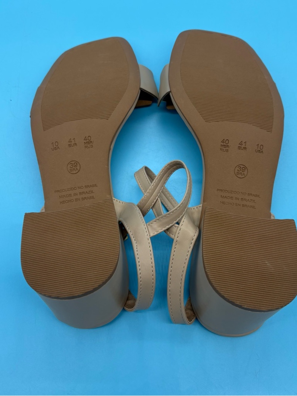 Constance Sandals Nude Women’s Size 10 - Picture 7 of 9
